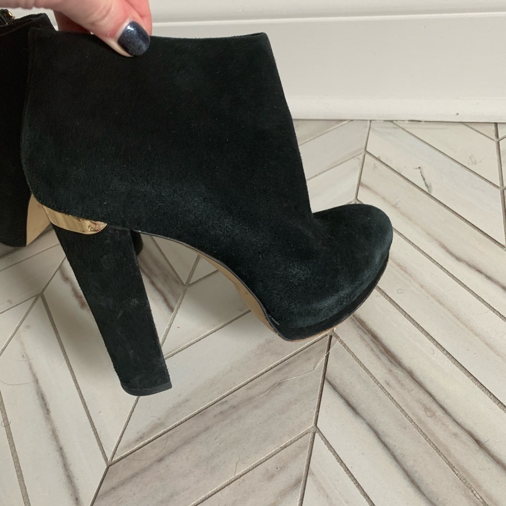 Michael Kors Black Suede Booties - Picture 5 of 9